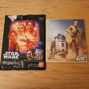 Star Wars Japanese Bandai Art Shikishi CP30 R2D2 Force Awakens 2017